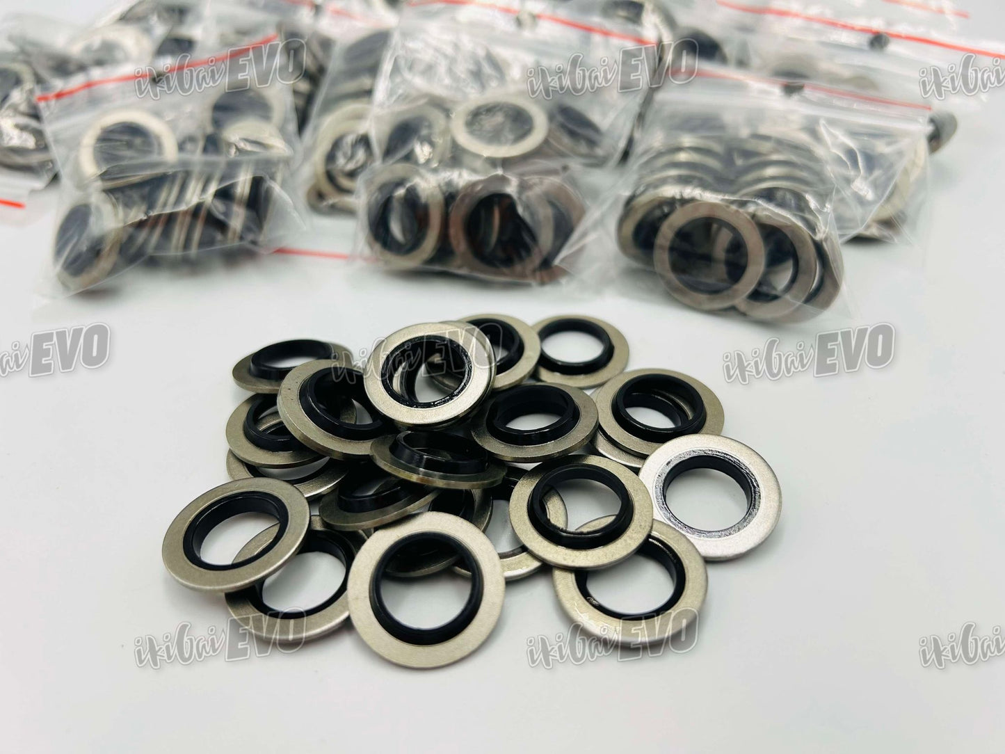 20B MAZDA ROTARY ENGINE - FULL 1/2" STUDDED - TENSION BOLT WASHER SEAL SET - i-EVO.COM